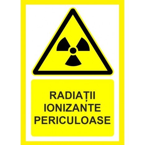 Placuta  radiatii ionizante periculoase